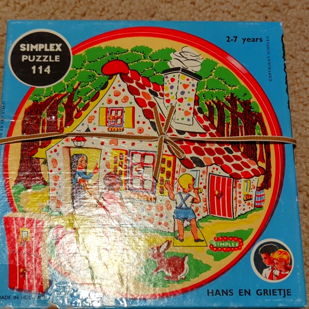 Vintage Hansel and Gretel Puzzle Made in Holland